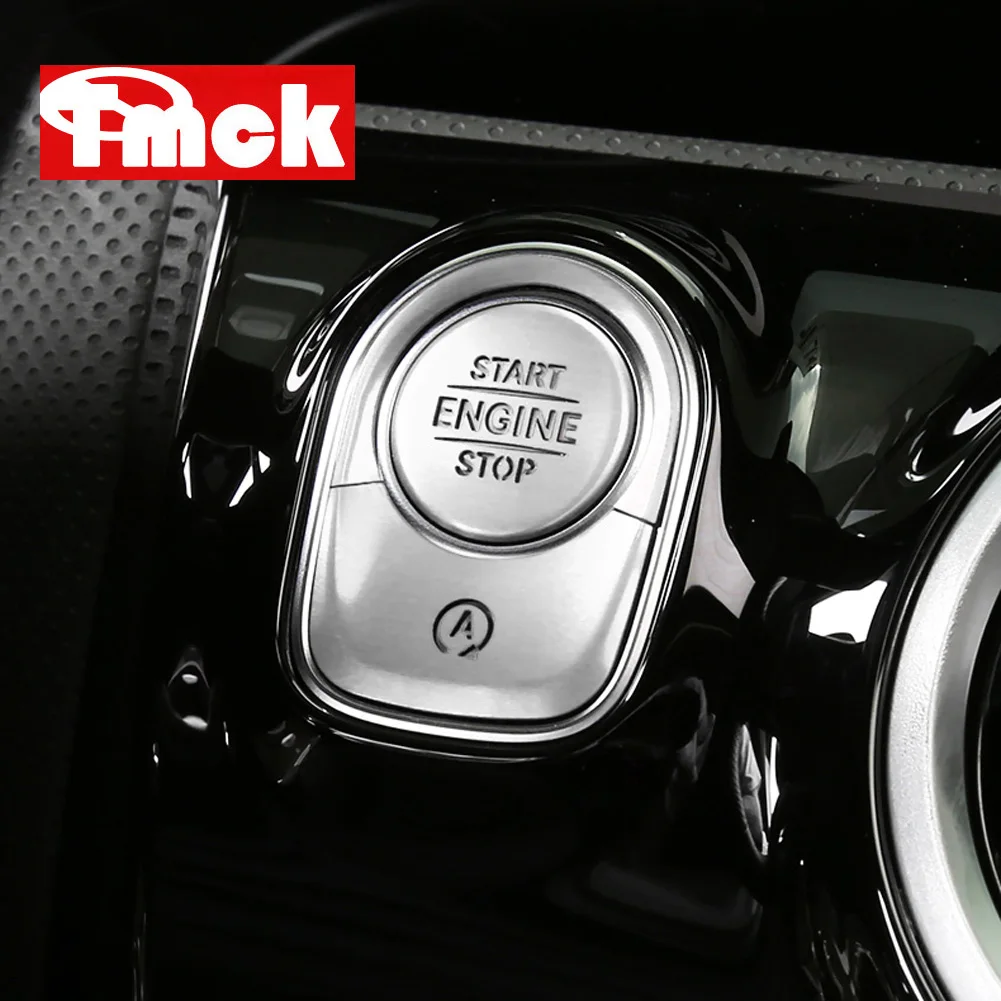 Для Mercedes Benz CLA класс C118 CLA250 220d B класс W247 B200 автомобильный двигатель кнопка запуска стоп кольцо накладка наклейки