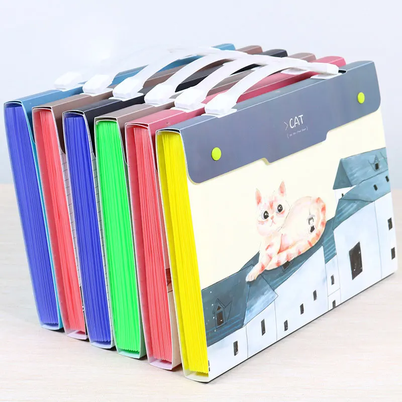 Школьная папка для файлов с героями мультфильмов расширяющийся кошелек