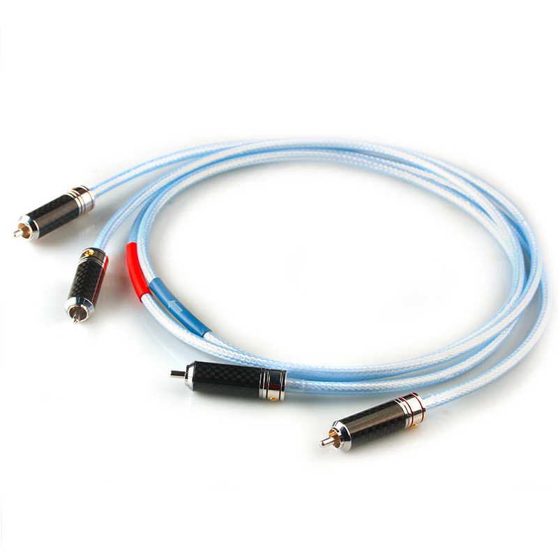 

Xiao Fan X17 Grade Single Crystal Copper Silver Double RCA Line Audio Box Line Coaxial Double Lotus Power Amplifier Audio Lines