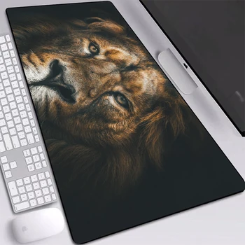 

Lion Muzzle Mane Pad Table Mice Notebook Laptop Mouse-Pad Desktop Non-slip Locking Edge Mouse Pad Custom Desk Mat 700x400mm