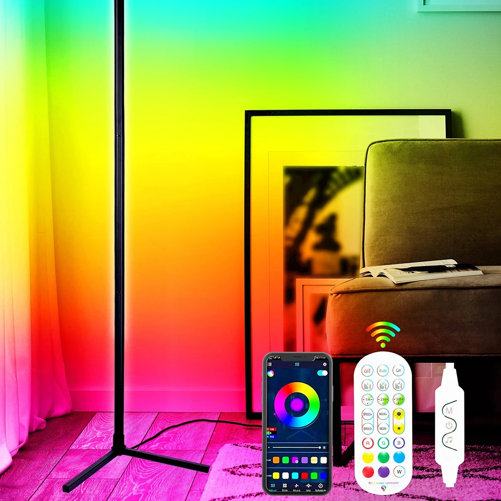 Светодиодный напольный светильник RGB современный стиль компьютерная комната