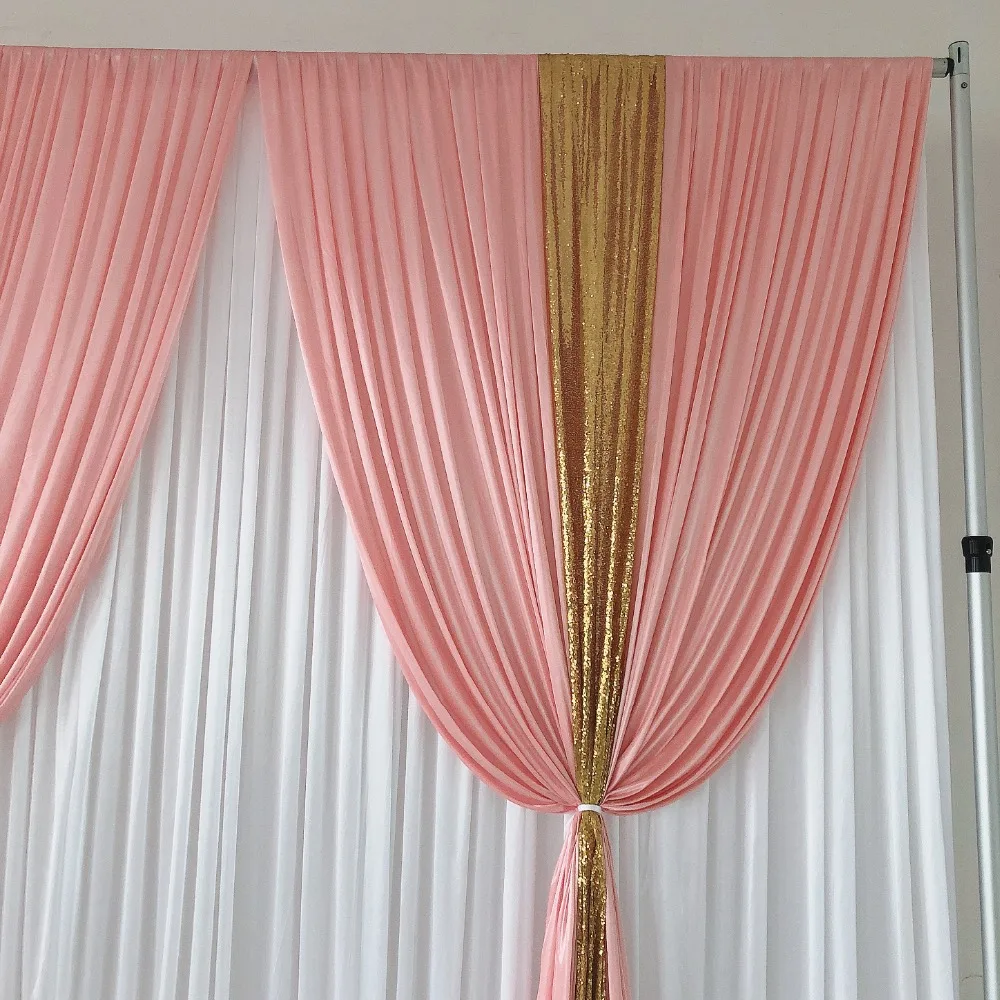 Shop Blush Ice Silk Satin Wedding Backdrop