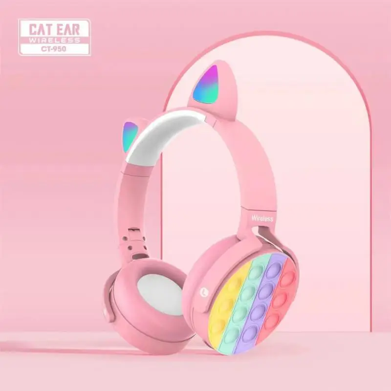 CT-950/AKZ-K29 Wireless Headphones Bluetooth Earphone 5.0 Over The Ear Foldable Headset Sport Headphone For XiaoMi Iphone Table |