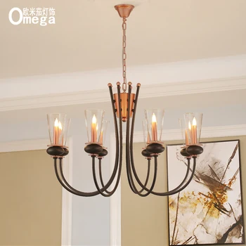 

Nordic wrought iron designer personality living room chandelier post modern restaurant model room bedroom high-end cafe lighting