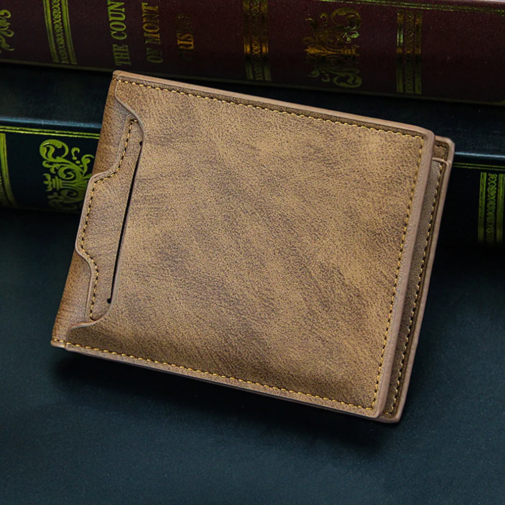 

Men Wallet Casual Men's Bag Multi-card Draw Card Short Paragraph Men's Wallet Men Standard Wallets Fashion PU