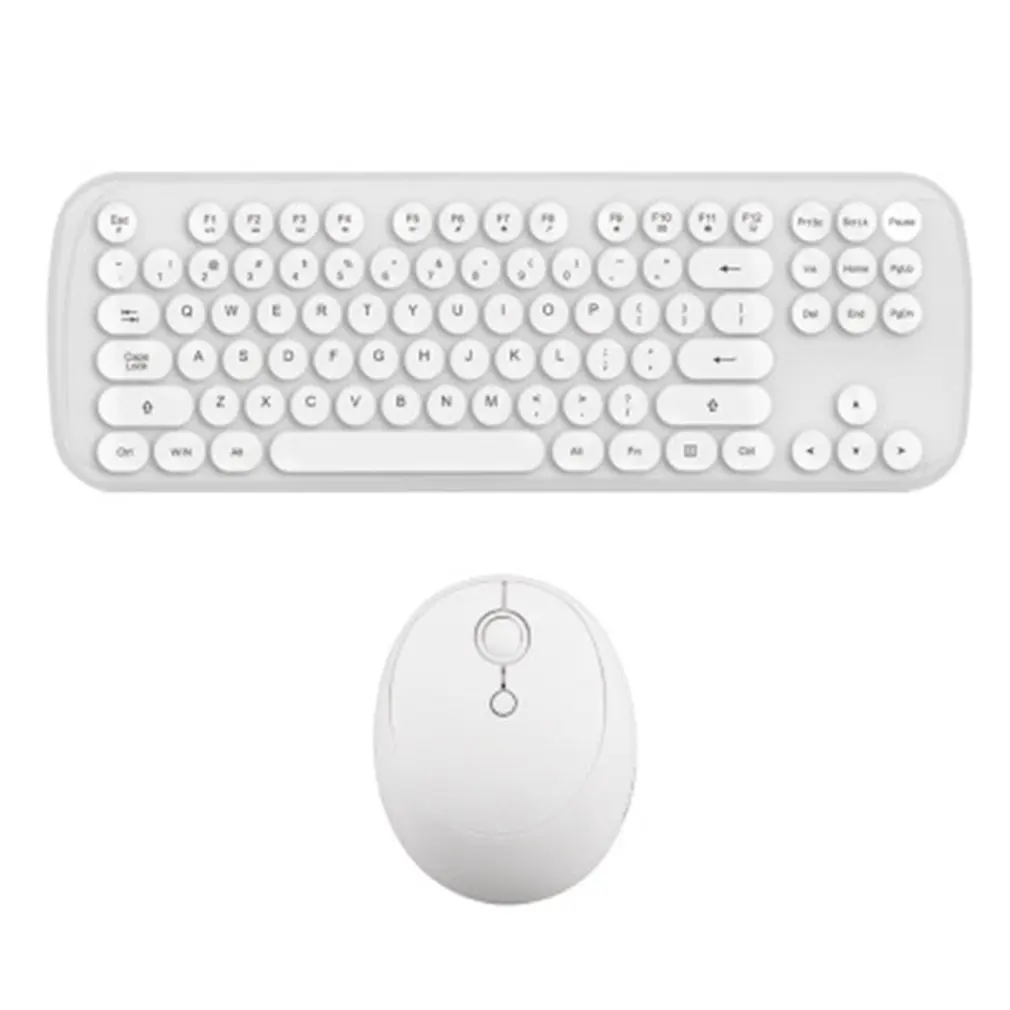 

New 2.4G Wireless Keyboard And Mouse Set Girl Home Office Mouse