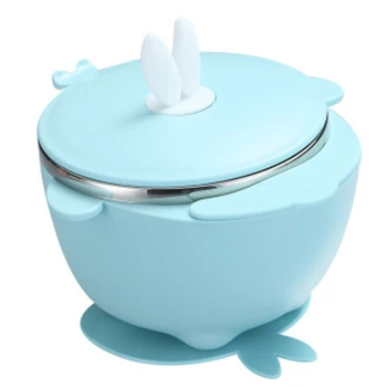 

Baby Stainless Steel Thermal Bowl Infant Feeding Tableware Strong Suction Bowls Kids Training Safety Dishes Dinnerware