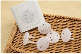 

DHL 5000pcs Bear EU Power Socket Electrical Outlet Child Safety Guard Protection Anti Electric Shock Plugs Protector Cover