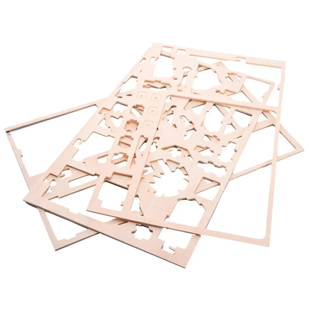 DIY 3D головоломка фиолетовый домик