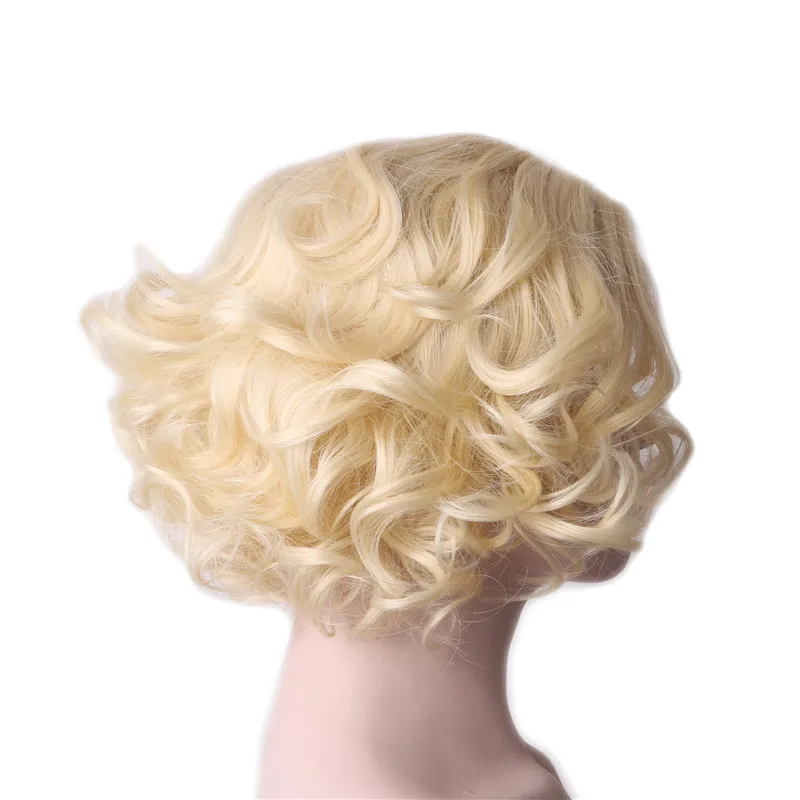 WoodFestival блонд коричневый черный кудрявый синтетический парик термостойкий косплей короткие парики для женщин