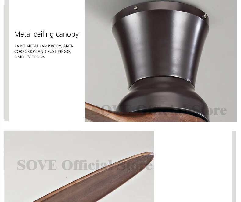 60 Inch Village Wooden Ceiling Fan With Light 2 Blade DC Motor Wood Ceiling Fans Without Light Decorative Ceiling Light Fan Lamp