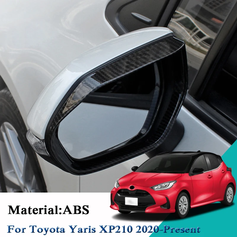 2PCS-Car-Styling-Car-Rearview-Mirror-Rain-Eyebrow-Sequins-Auto-Stickers-Car-Accessories-For-Toyota-Yaris