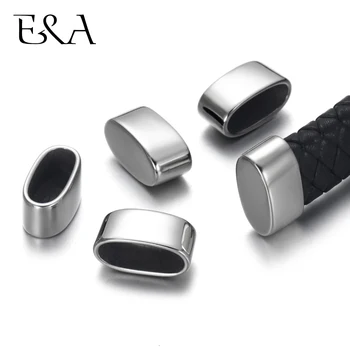 

4pcs Stainless Steel End Beads Fit 12x6mm Leather Cord Bracelet Making End Cap Accessories DIY Jewelry Findings Wholesale