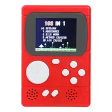 Игровая консоль портативная игровая приставка уникальный дизайн качественный корпус встроенные 198 классические игры