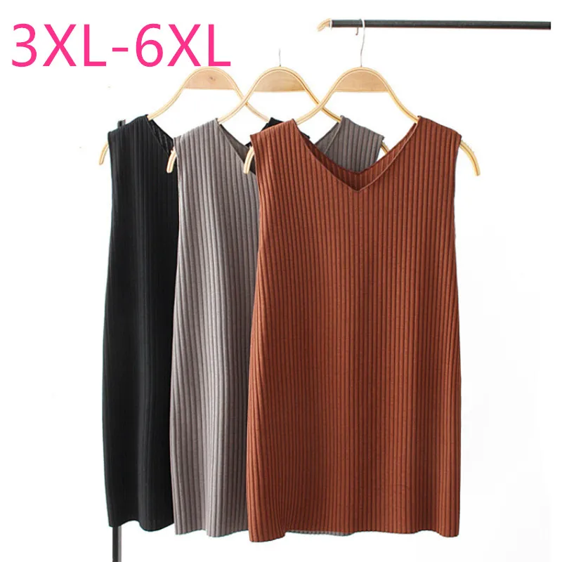 Женская свободная майка без рукавов черная или серая блуза с V-образным вырезом