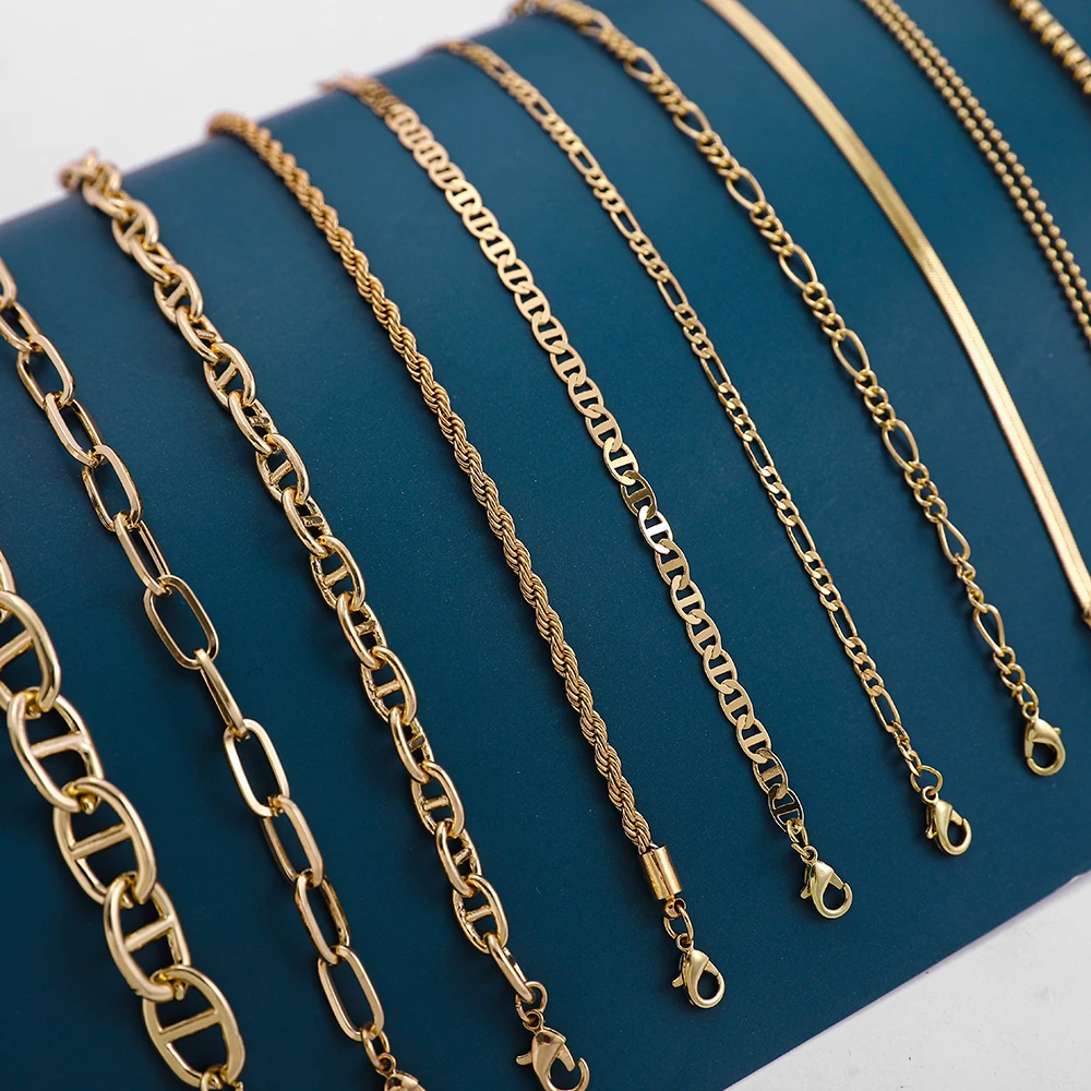 Pulsera de eslabones estilo Punk para mujer, Brazalete de eslabones, serpiente, Color dorado, estilo Hip Hop