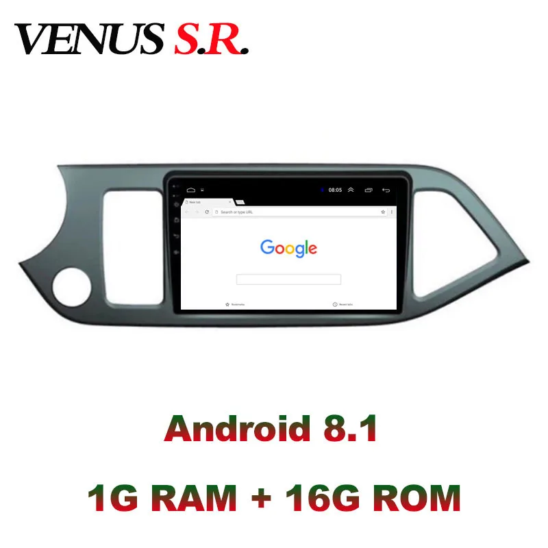 VenusSR Android 8 1 2.5D автомобильный dvd для KIA PICANTO Morning 2011-2014 мультимедиа головное