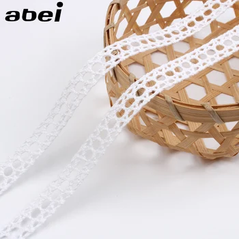 

10 Yards White Embroidery Lace Garment Sewing Supplies DIY Cotton Crochet Ribbon Ornaments.