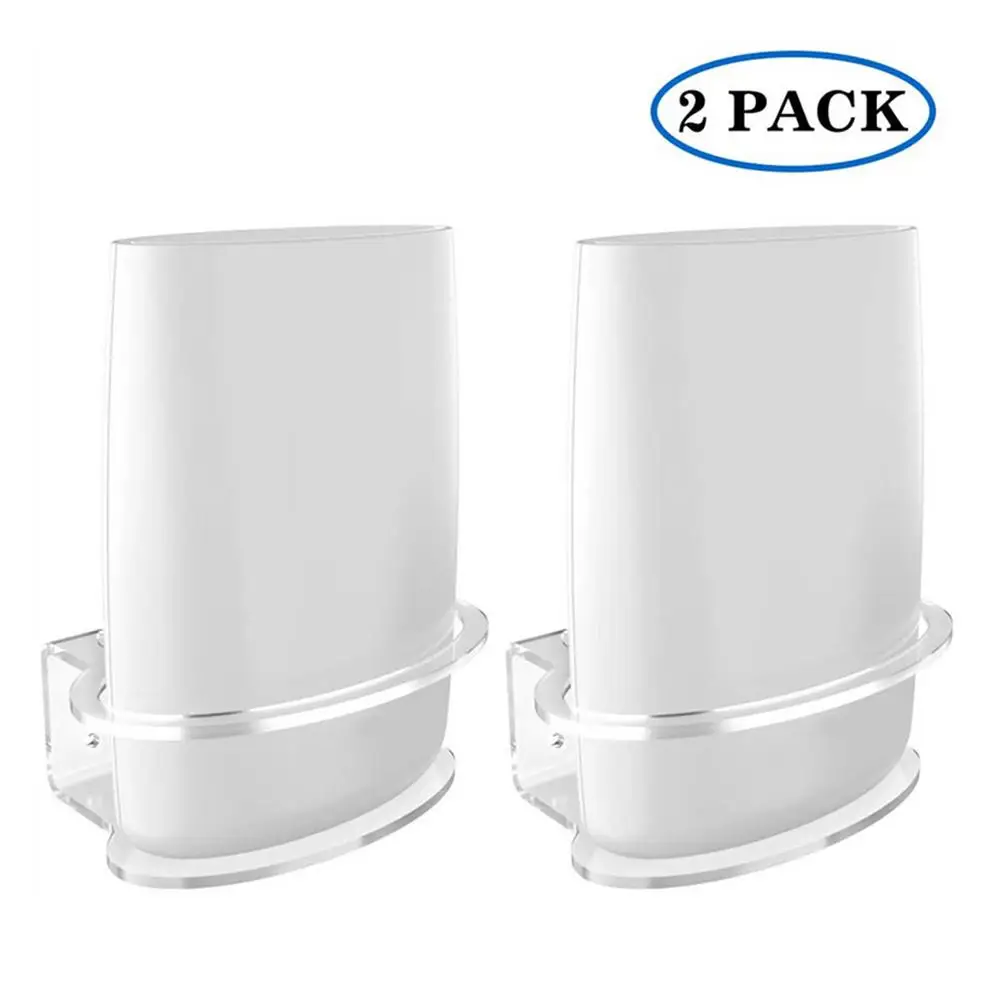 Montagem na Parede para Netgear Orbi Banda Dupla Malha Wifi para Ac3000 2200 para Rbk 20 23 43 50 Roteador Wi-fi Prateleira Suporte de Acrílico 2pc - Image 2