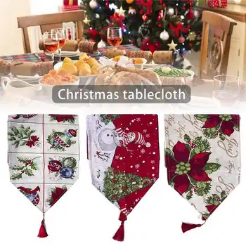 

Christmas Coffee Table Decoration Tablecloth Christmas Decorations Table Runner Xmas Party Restaurant Desktop Decor Tablecloth