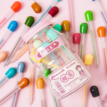 

New 9pcs/lot Kawaii 0.5mm Morandi Ink Gel Pen Neutral Colourful Pen Vintage Pen Hand-Book-Pen School Stationery Kids Girls Gift