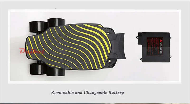 Daibot Four Wheel Electric Scooter Electric Scooters 500W 24V Foldable Electric Skateboard With Bluetooth Speaker For Adult      (26)