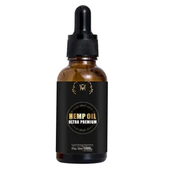 

New Organic Essential Active Hemp Oil Herbal Relief Pain Help Sleep Anti Stress Drops Eco Finest Body Skin Care 30ml