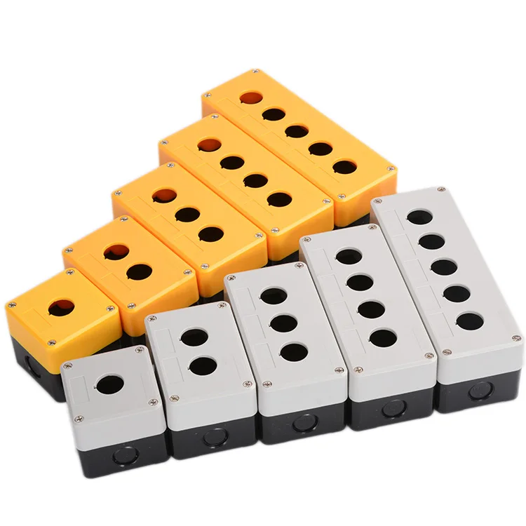 

1Pcs Waterproof button box switch control box 1hole 2hole 3hole 4hole 5hole industrial switch indicator box 22mm