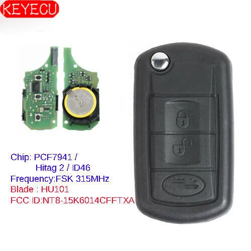 KEYECU дистанционный брелок 315 МГц Замена для Land Rover LR3 Range Rover Sport 2005-2009