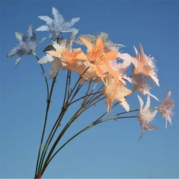 

10Pcs Fake Poinsettia (3 heads/piece) 26.38" Length Simulation Christmas Flower for Wedding Home Decorative Artificial Flowers