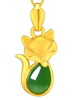 

2pcs/lots fashion yellow gold filled dragon pendant necklace