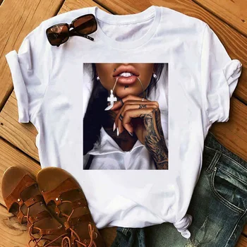 

women's t-shirt Print Tee O-Neck Tops Tees Summer Style Female T- Fashion Ladies Funny T-shirts