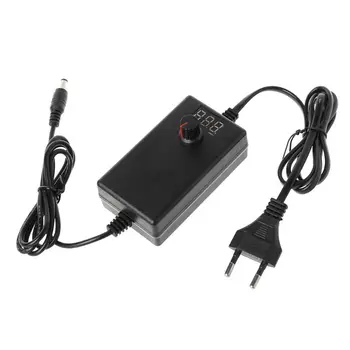 

Adjustable DC 3V-12V 2A Power Supply Adapter DC 9V-24V 1A With Voltage Display