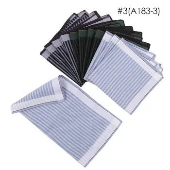 

43*43cm Men'S Handkerchiefs Pocket Hankies Scarves Business Chest Towel Gift Set Hankie Assorted 12pcs/Pack Dockers Fashion