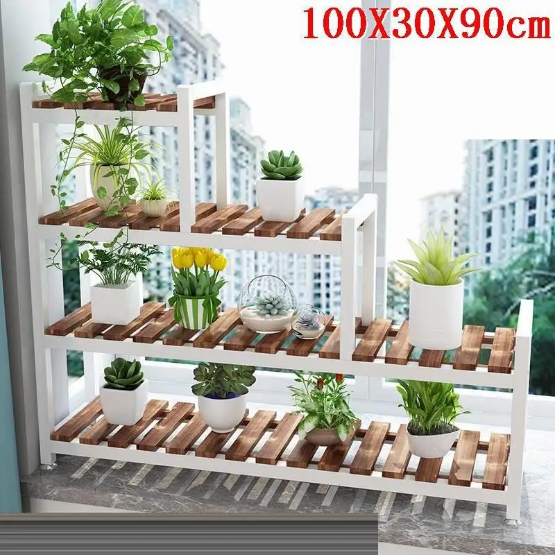 MODEL J Porta Piante Balkon Estanteria Plantas Escalera Decorativa Madera Stojak Na Kwiaty открытый стеллаж Цветочная Полка Подставка для растений - Цвет: MODEL J