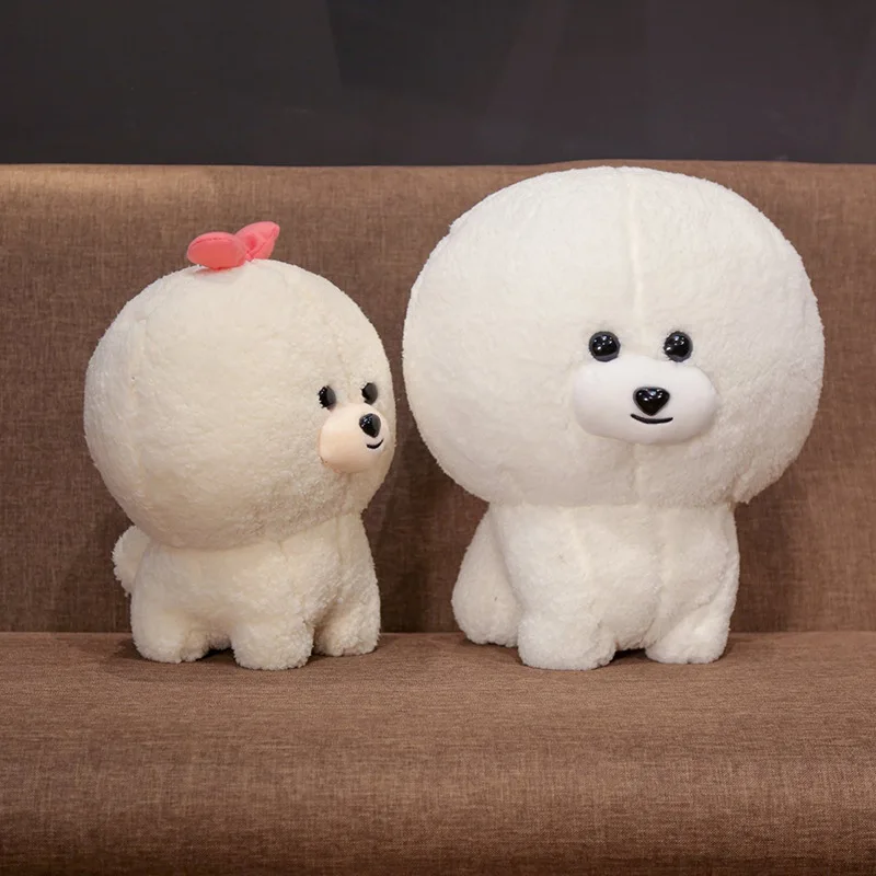 

Bichon Frise Doll Online Celebrity Plush Toys Cute Adorable chong gou Dog Doll Customizable Logo