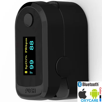 

Bluetooth fingertip pulse oximetro HRV SpO2 PR PI Four in one monitor oximeter de dedo Android IOS APP athlete elderly