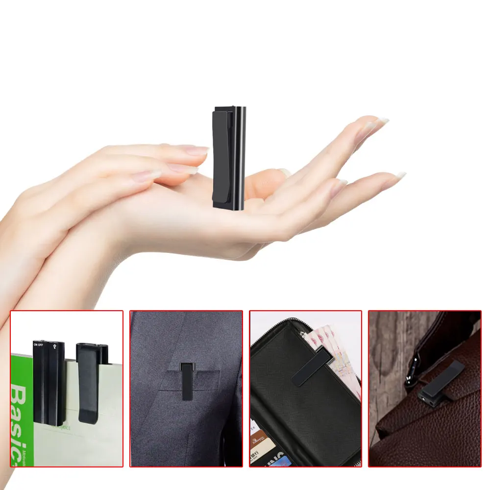 Мини диктофон Классический клип микрочип аудио активирован 8G 17 часов