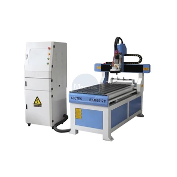 Billig Acctek Mini Größe ATC Cnc Router AKM6012C Mit 4 Werkzeuge Holz Weiche Metall Stein