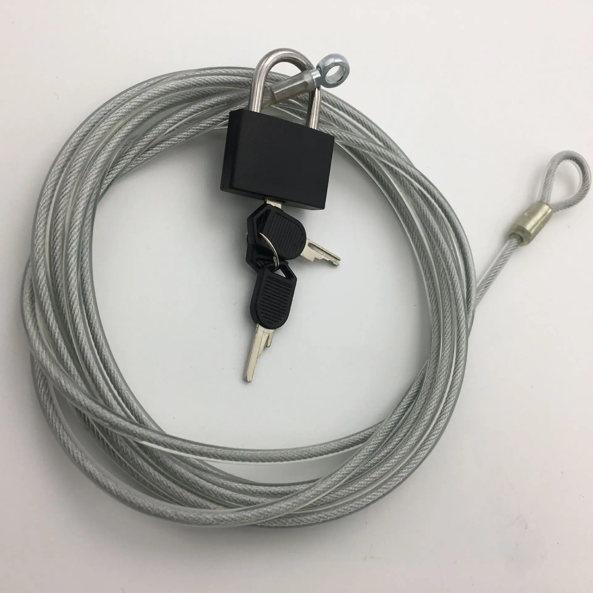 

Manufacturers Direct Selling Wire Rope Copper Padlock Bag Anti-Theft Lock Wire Rope Machinery Lock Amazon Hot Selling