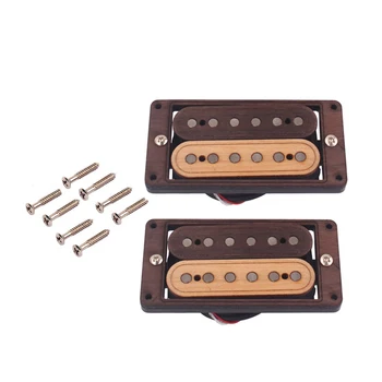 

6-string Guitar Single Coil Pickup Neck&Bridge for Electric Guitar Replacement