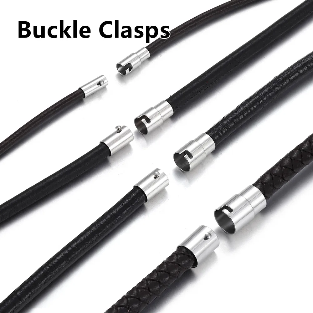 1pcs Stainless Steel Magnetic Clasp Fastener Closure Lace Buckle Clasps for Leather Cord Bracelet Jewelry Making Accessories | Украшения и