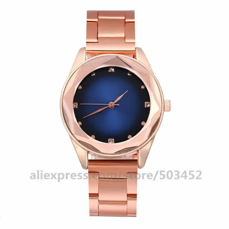 100 шт./лот 919894 стальной ремешок часы модные женские часы розовое золото наручные часы заводская цена Zegarki Damskie