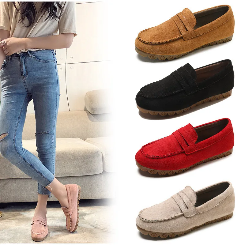 Scarpe Mocassino Donna In Pelle Stile Vintage - Slip-On Comode Con Suola In Gomma - Foto 11