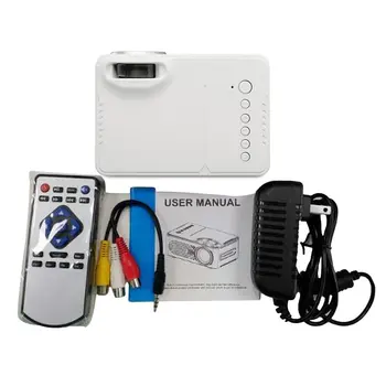 

Compact Household HD 1080P LED Portable Projector Multimedia Home Movies Playing Game Theater Cinema Video Device US Plug