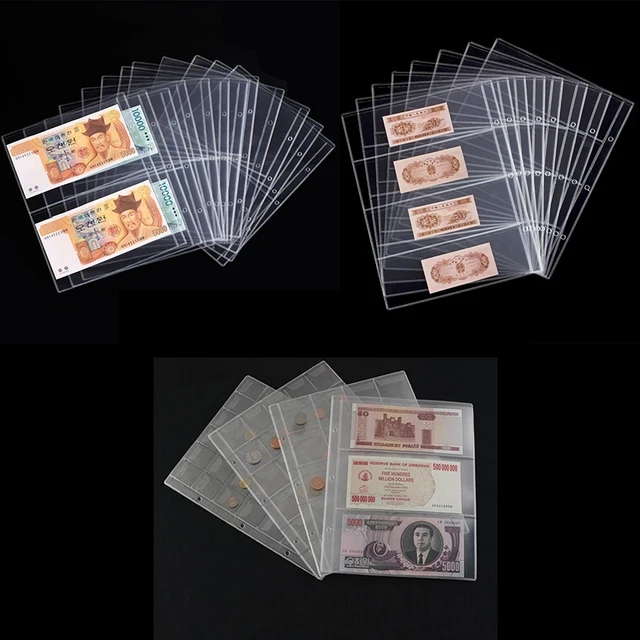 PU Coin album 20 Pages 480 Pockets Coin binder Album for coins collection  medallions badges Replaceable Loose leaf collect Book