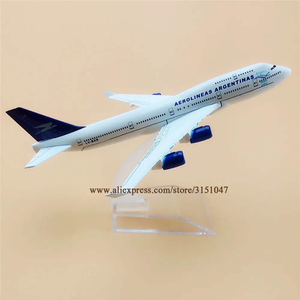 16 см Air Aerolineas Серебристые B747 Боинг 747 авиакомпании|Статуэтки и миниатюры| |
