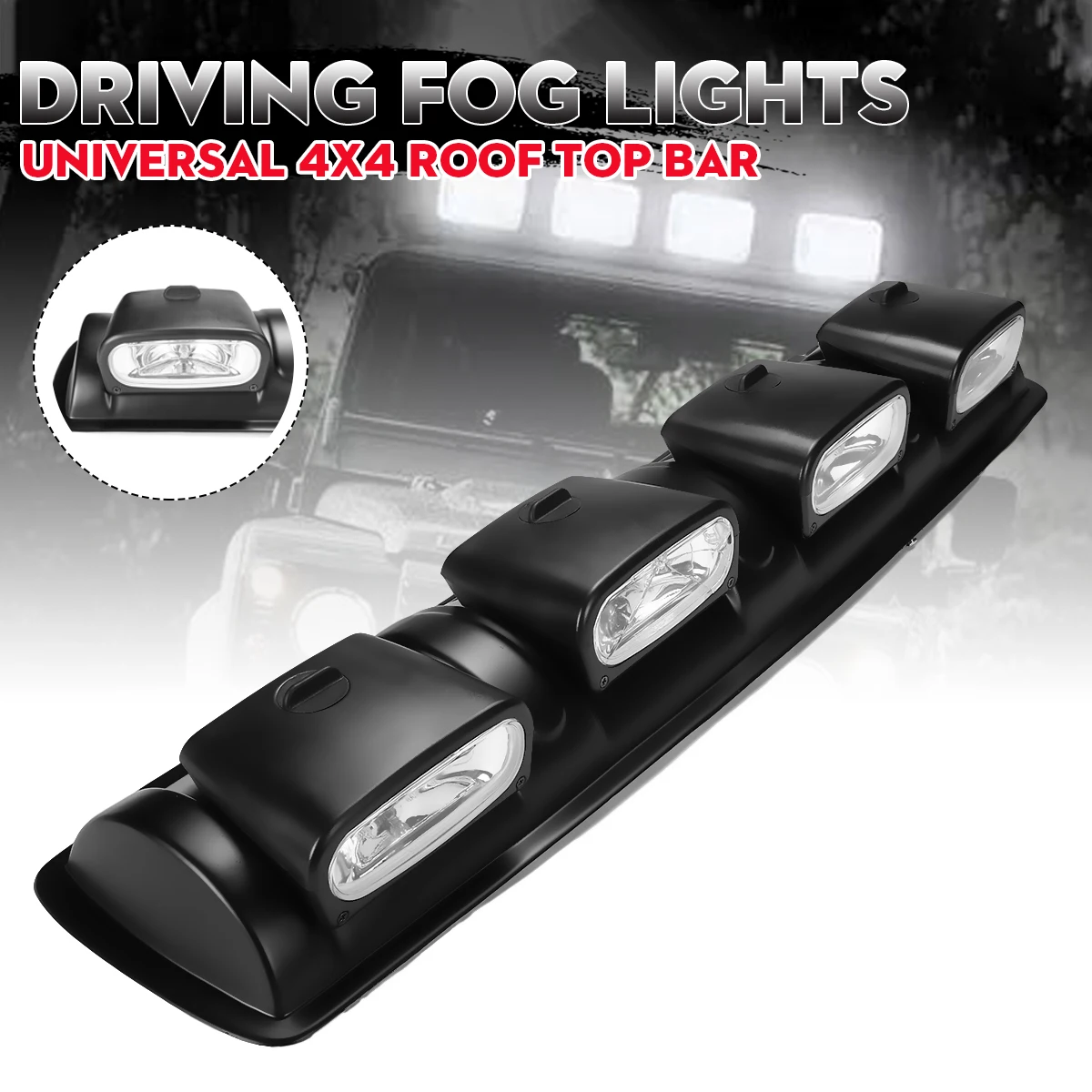 Универсальная фара на крышу для вождения противотуманные фары с 4 линзами