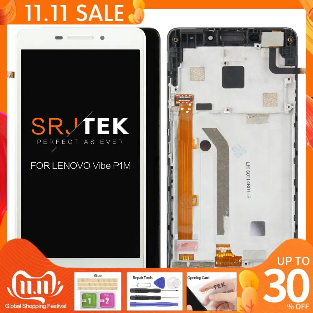 100% тестирование 5 &quotЖК-экран для Lenovo Vibe P1m ЖК-дисплей с сенсорным экраном