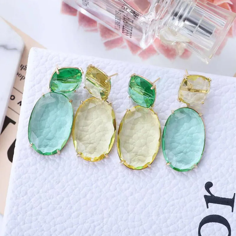 

Be 8 Tear Drop Earrings Multi-Colors Summer Style Large AAA Zircon 2019 Earrings Accessories for Women Bijoux Femme E877